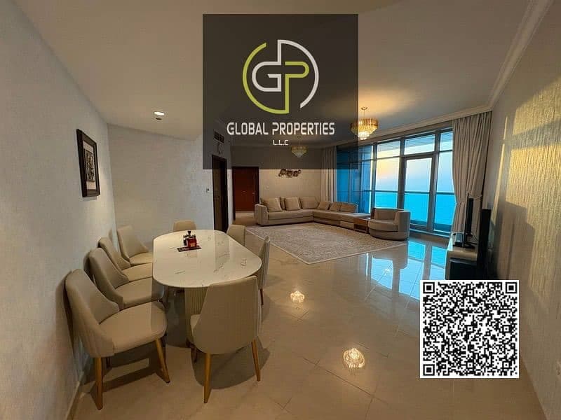 Beautiful Fully Furnished 2BR Apartment with All Bills Included | Ajman Corniche Residence